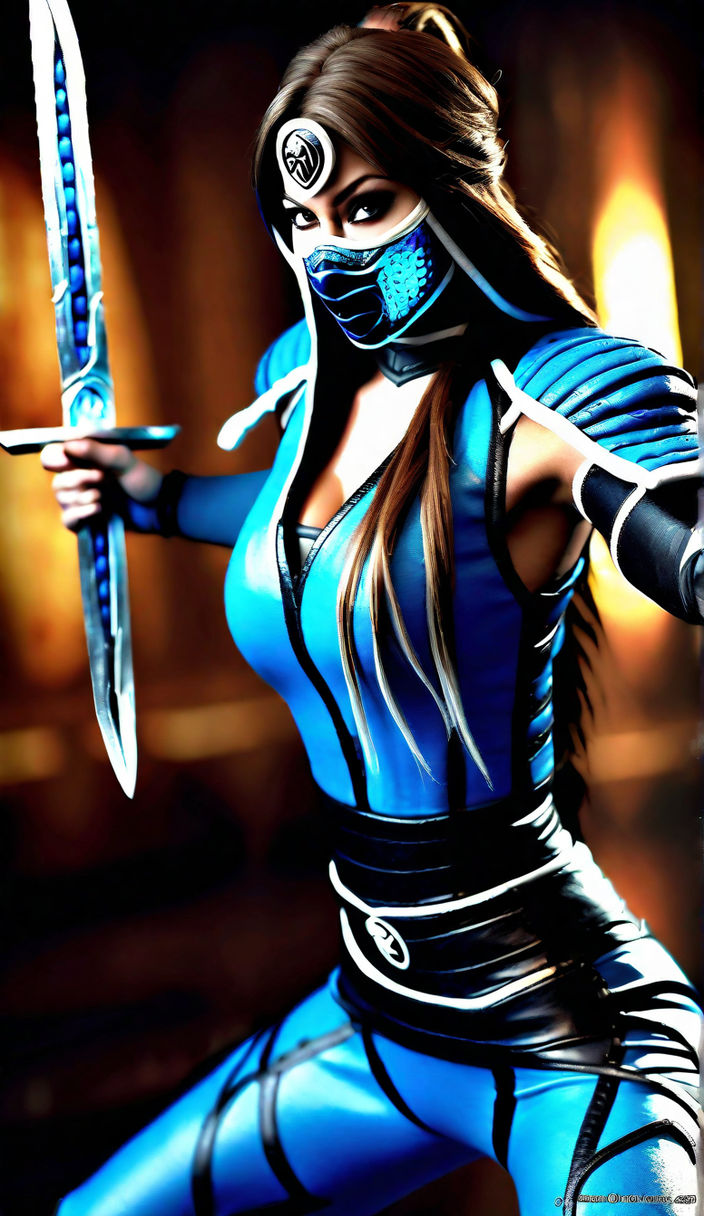 Subzero version woman from Mortal Kombat