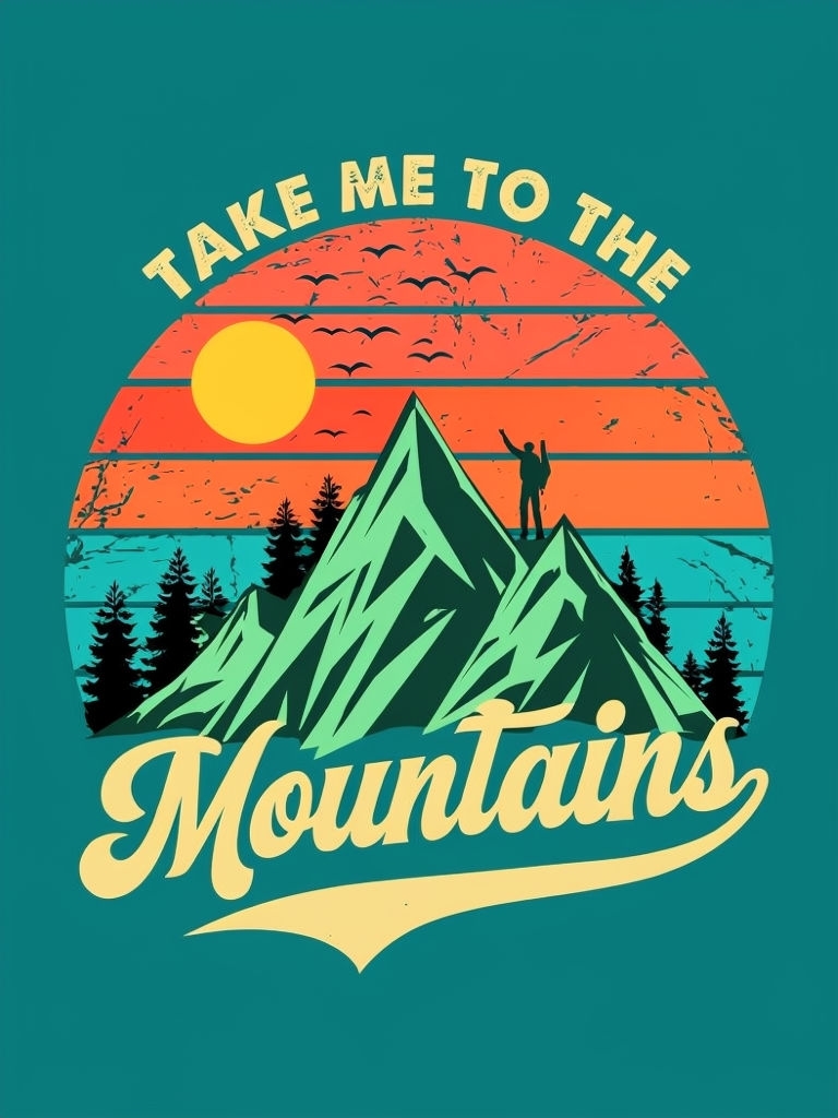 Vintage Adventure Take Me to the Mountains T-shirt