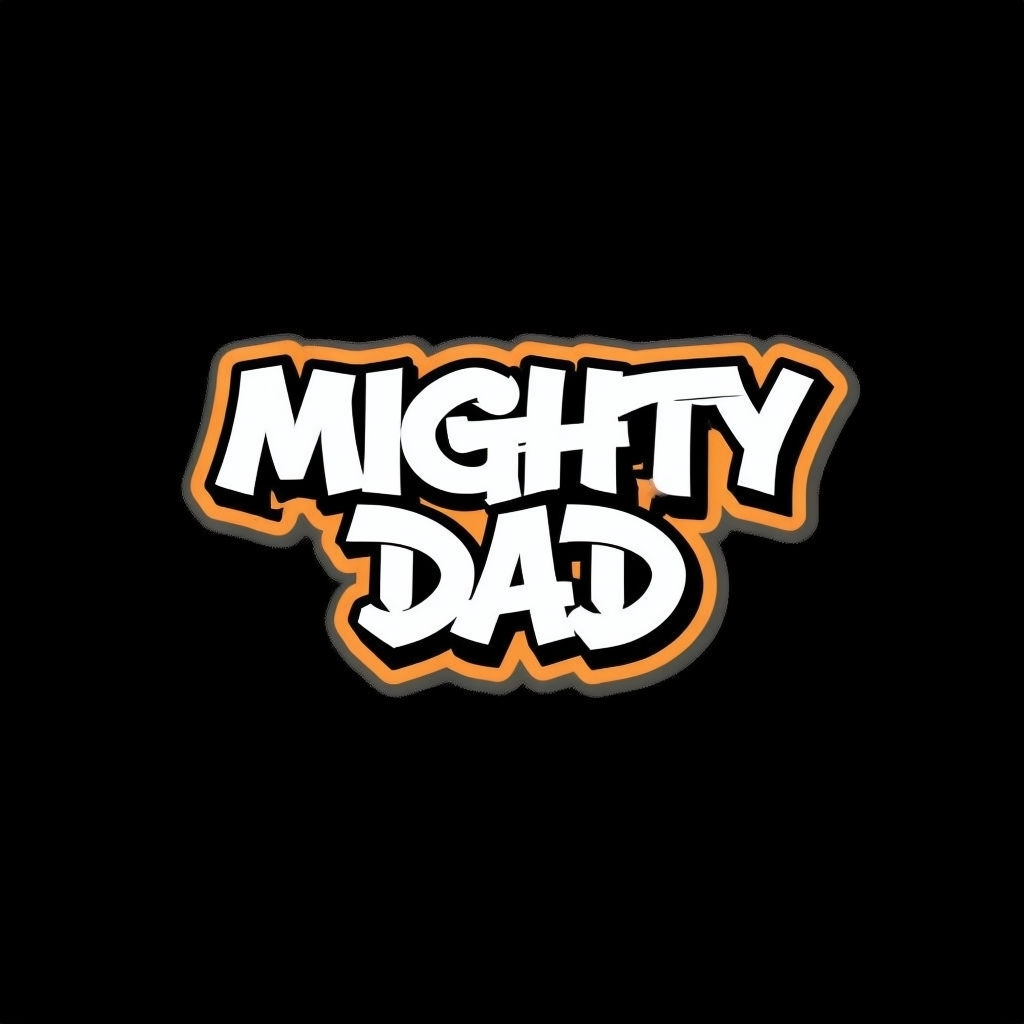 Mighty Dad Bold Graffiti Style Urban Design Hat