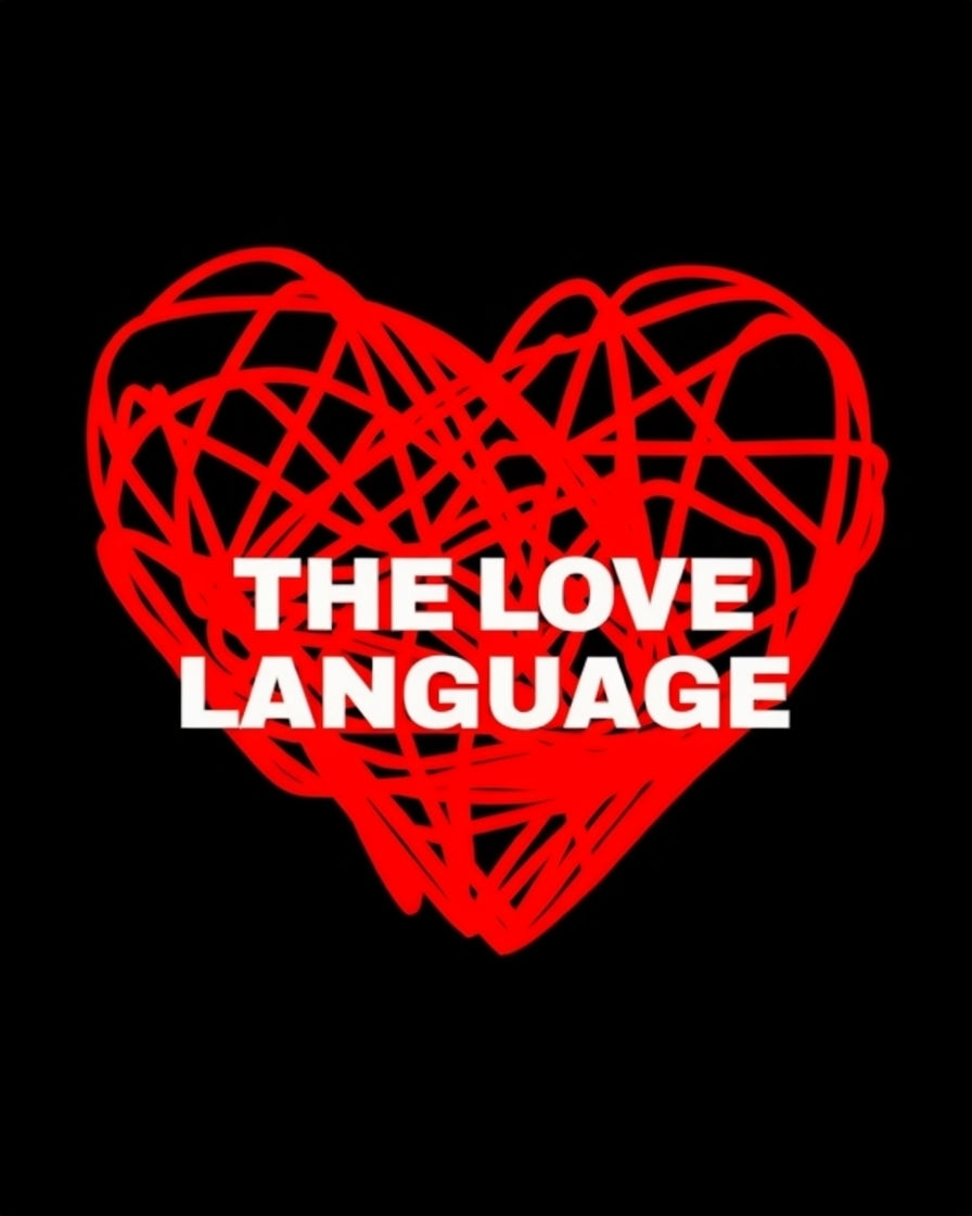 The Love Language Abstract Heart Design T-Shirt