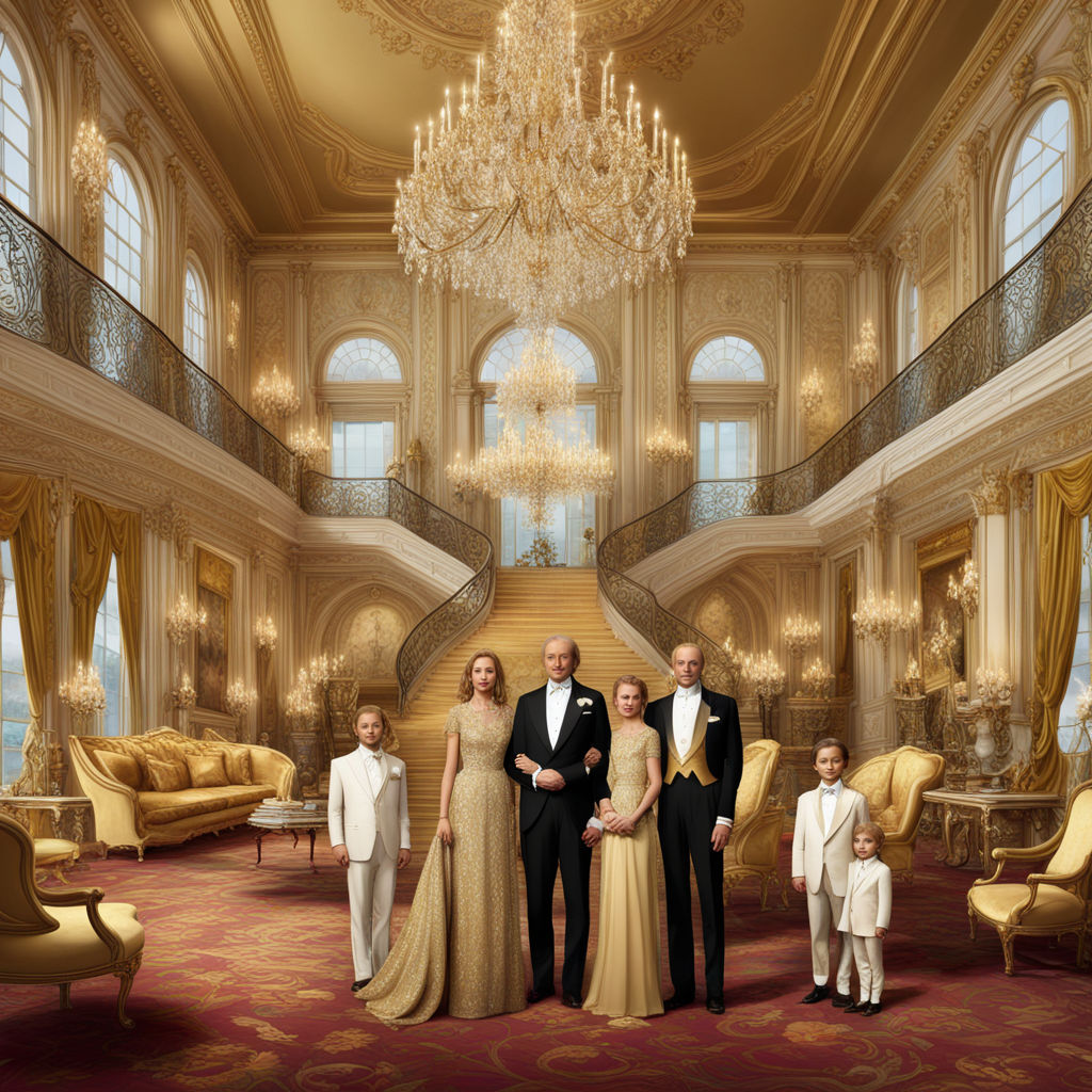 A digital render of the world's wealthiest family gathered i... by Lito