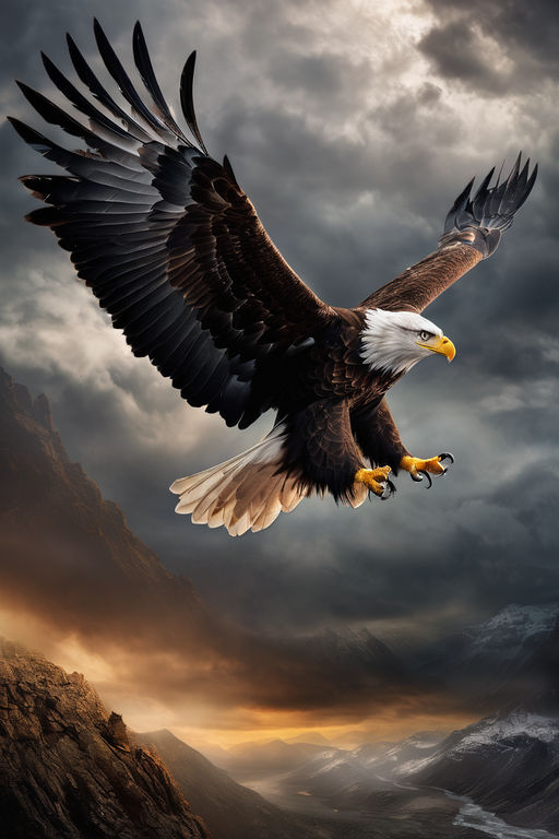 The Lone Eagle: A striking image of the lone eagle by leon lenk ...