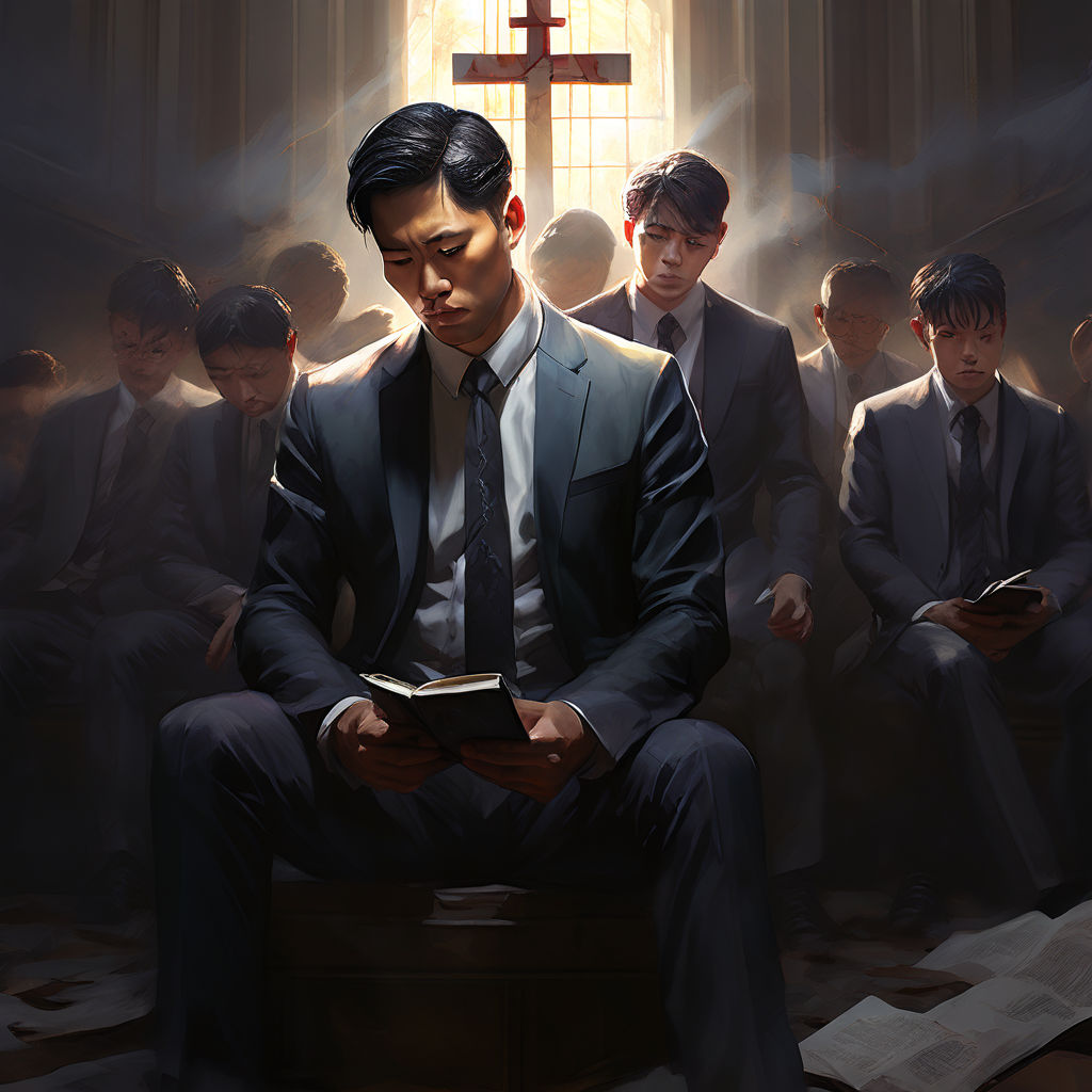 Korean pastors in suits by wej;kj;gsda sdfl;jk; - Playground