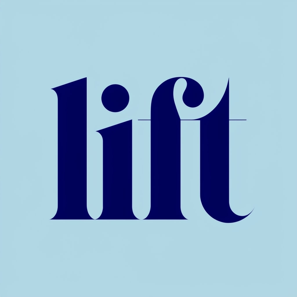 Sophisticated Modern Typography for Lift Logo