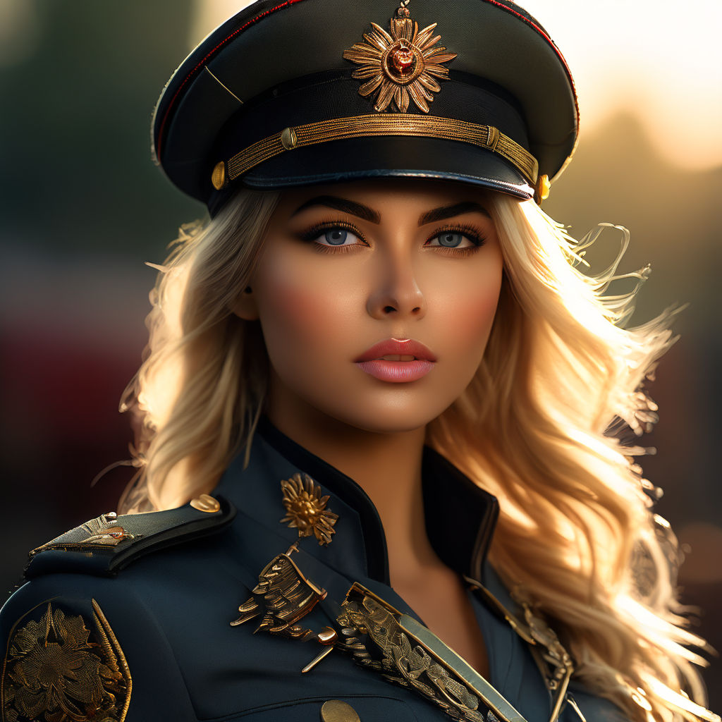 Ukraine female soldier beauty