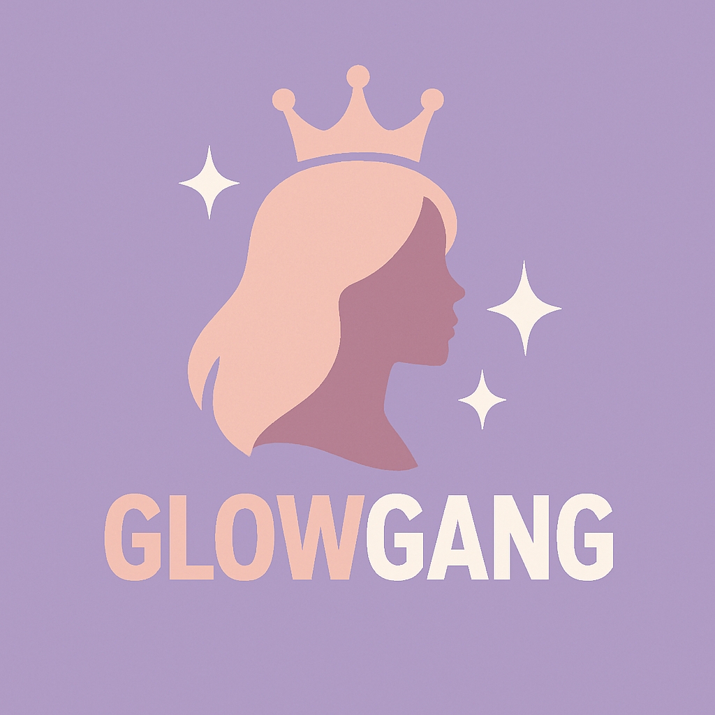 Elegant Minimalist GLOWGANG Crown Silhouette Logo