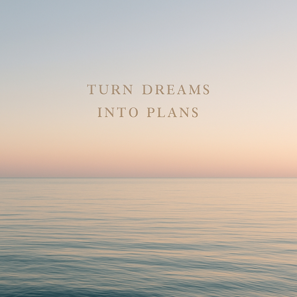 Tranquil Seascape Sunset Photography with Inspiring Quote Social Media Post