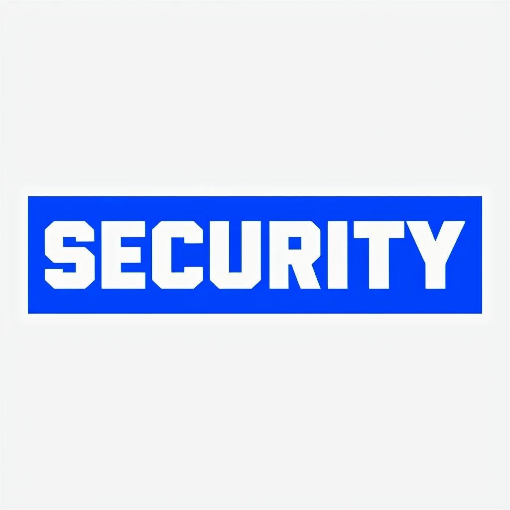 Bold Blue Security Graphic Design for Modern Mug
