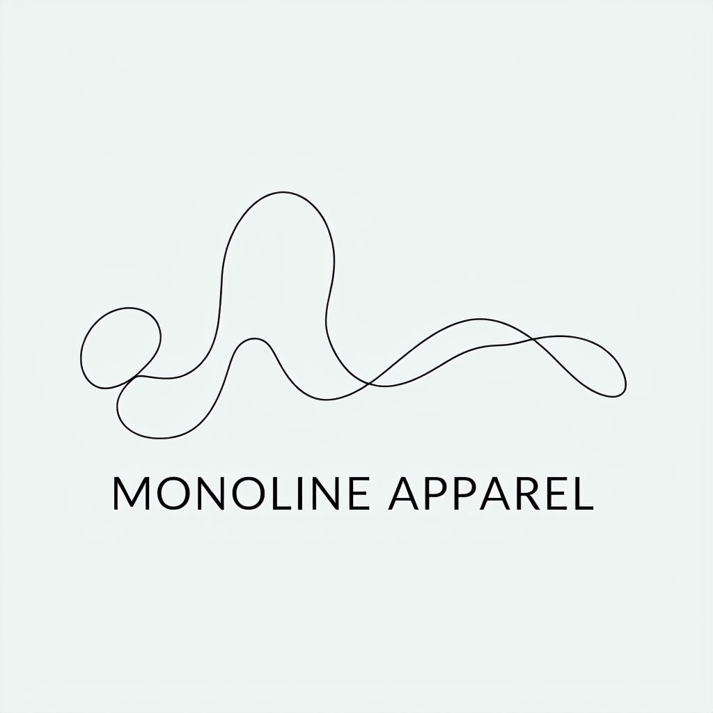 Elegant Monoline Apparel Logo Design with Clean Lines and Shapes Logo