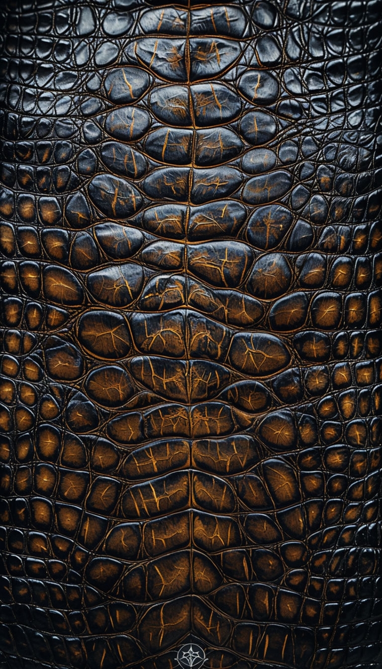 Textured Reptile Skin Close-Up Photography Phone Case Cover