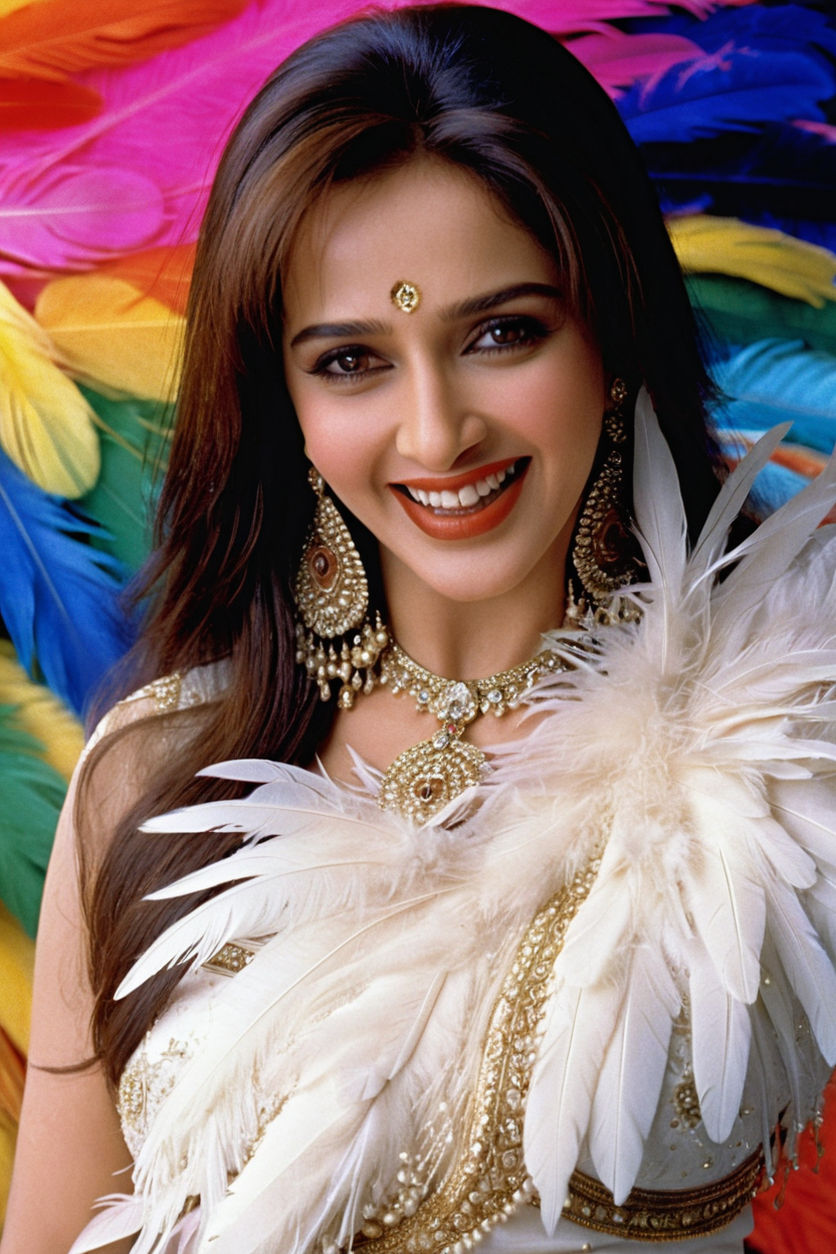 Madhuri dixit as belly dancer showing her full body backsides butt