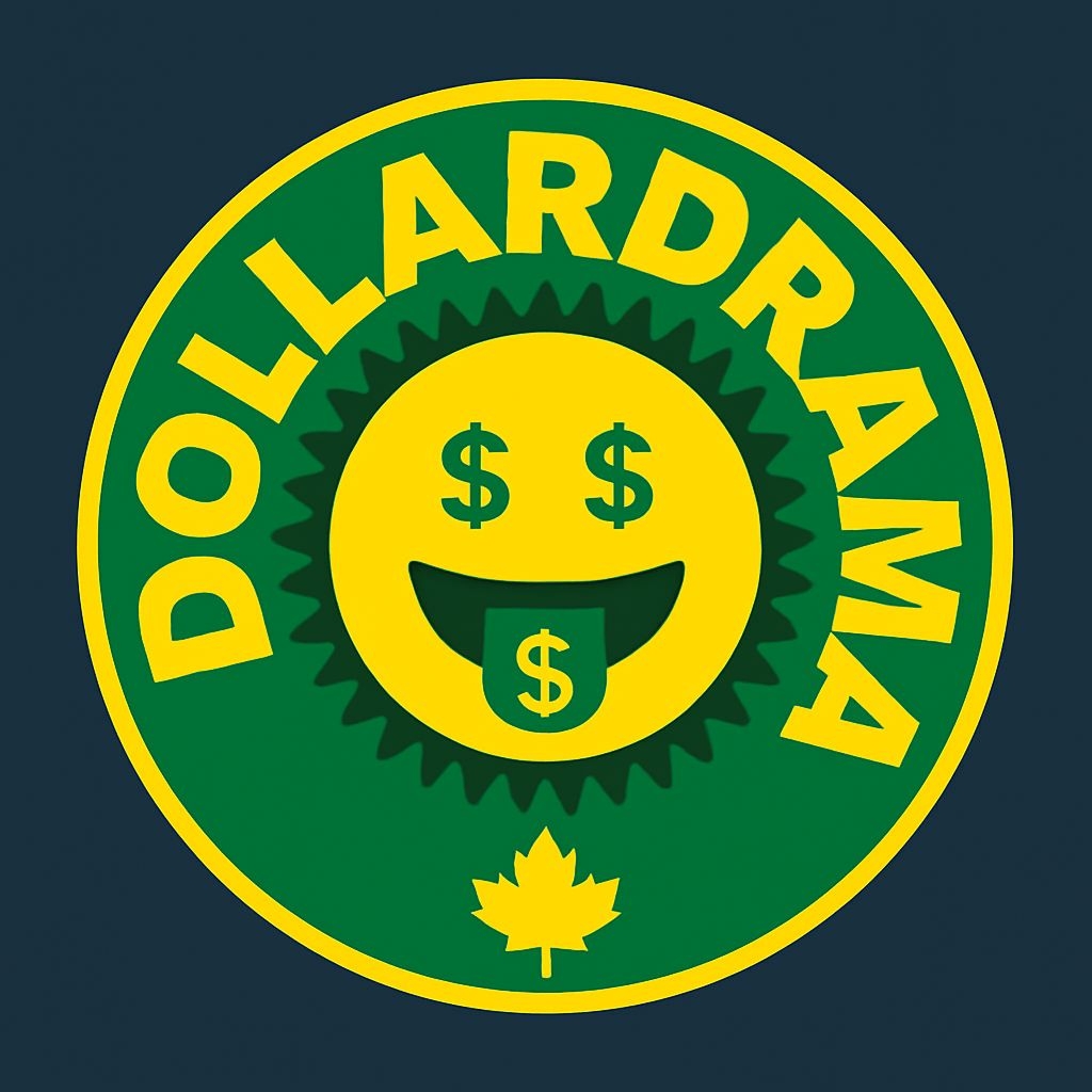 Vibrant Dollar Drama Smiling Face Logo T-Shirt