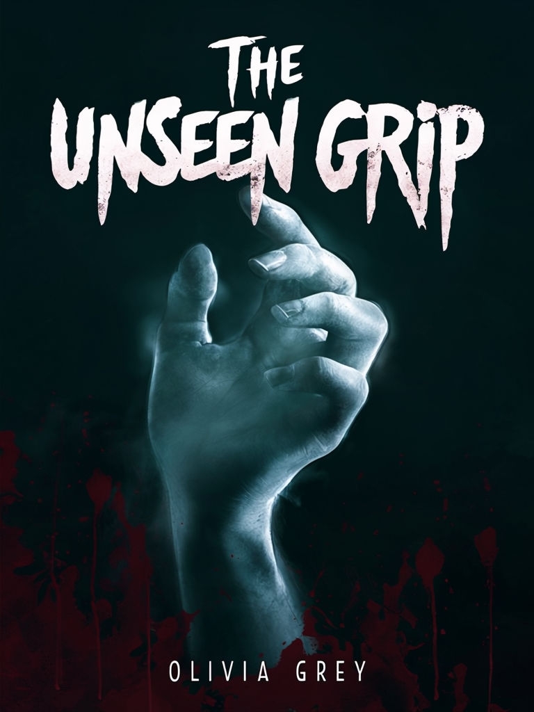 The Unseen Grip Haunting Horror Book Cover Design for Thriller EBook Cover