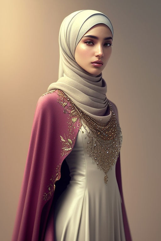 An amazing hijab women model wearing for fashion magazines by tetra ...