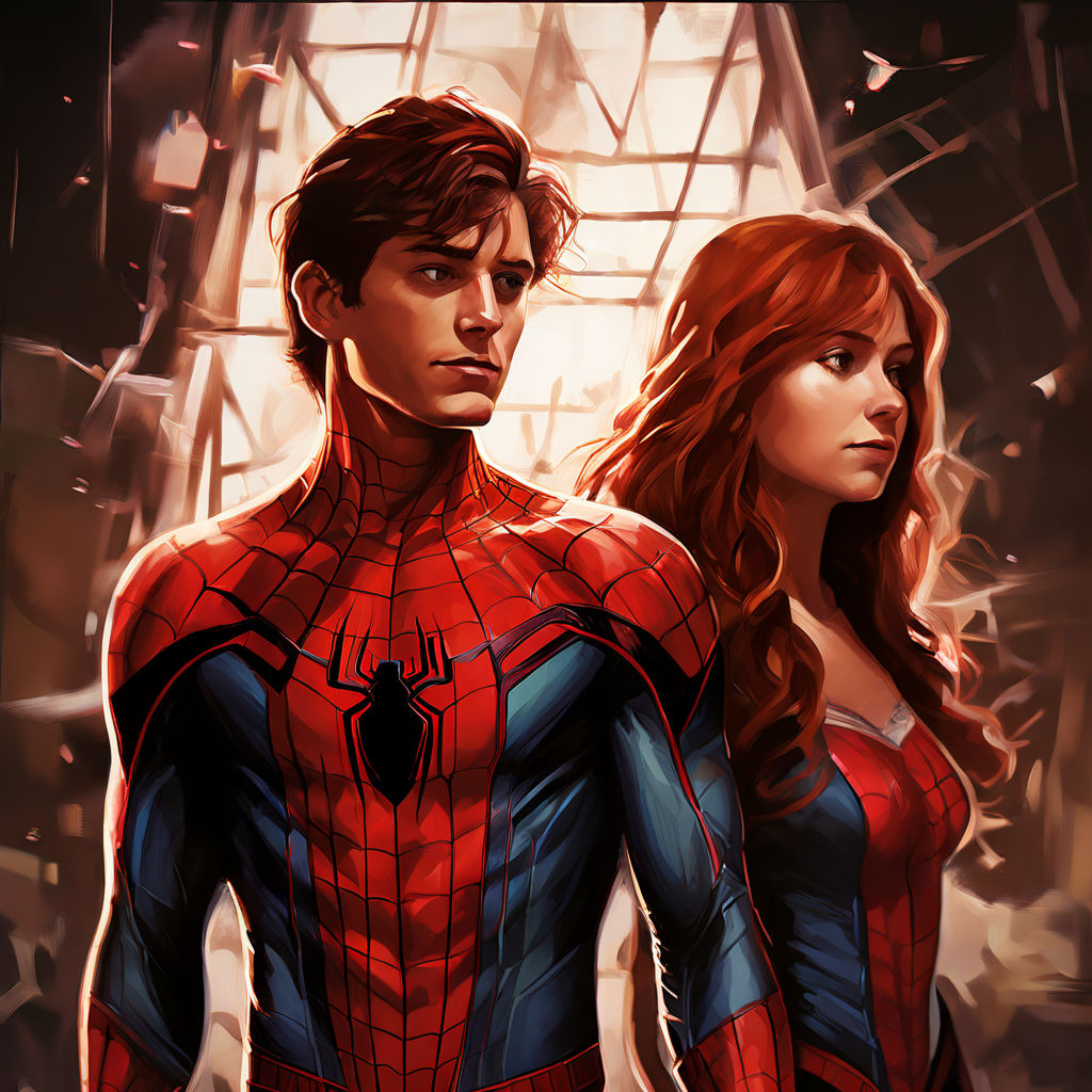 SPIDERMAN AND MARYJANE WITH BROWN HAIR WALKING INSIDE HIS MI... by ...