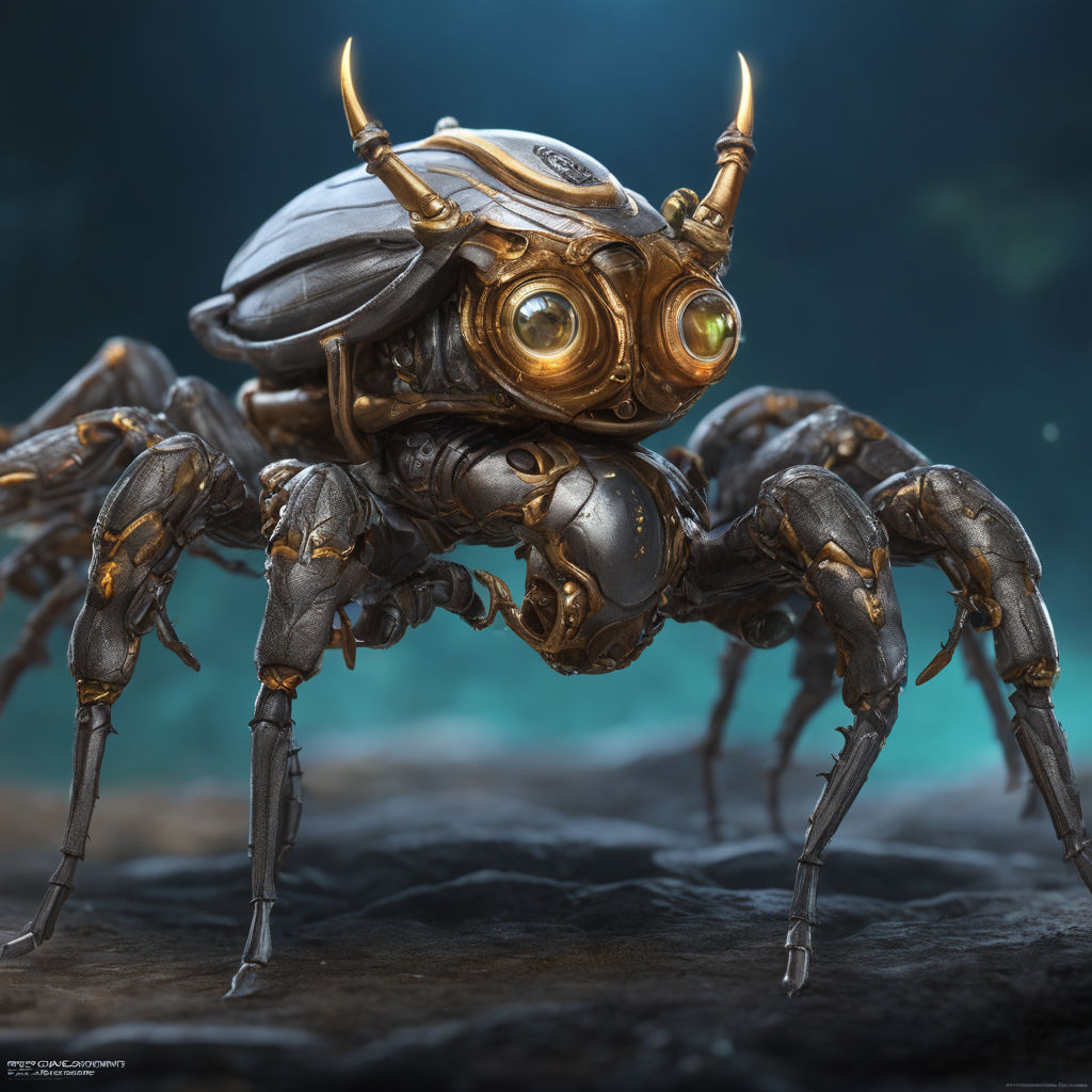 Factorio arachnid enemy design concept art by Duy Khánh - Playground