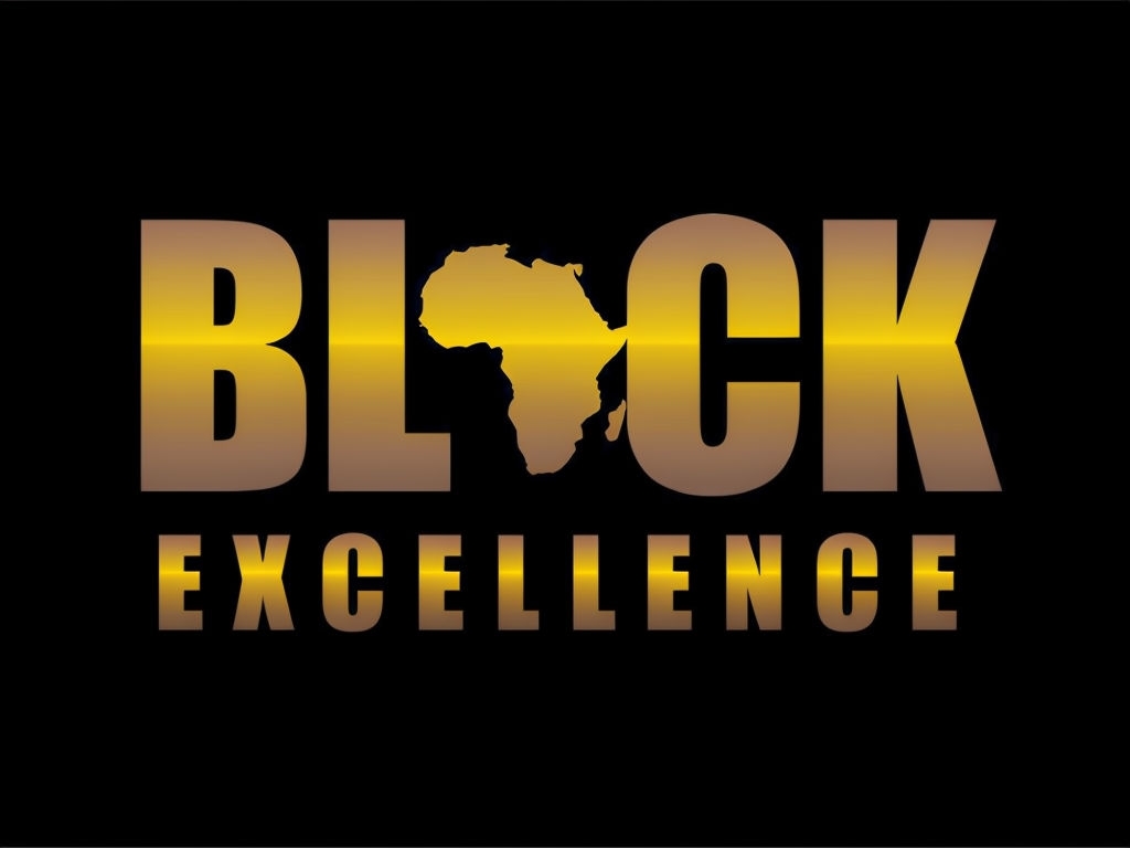 Bold Block Excellence Design with African Heritage T-Shirt