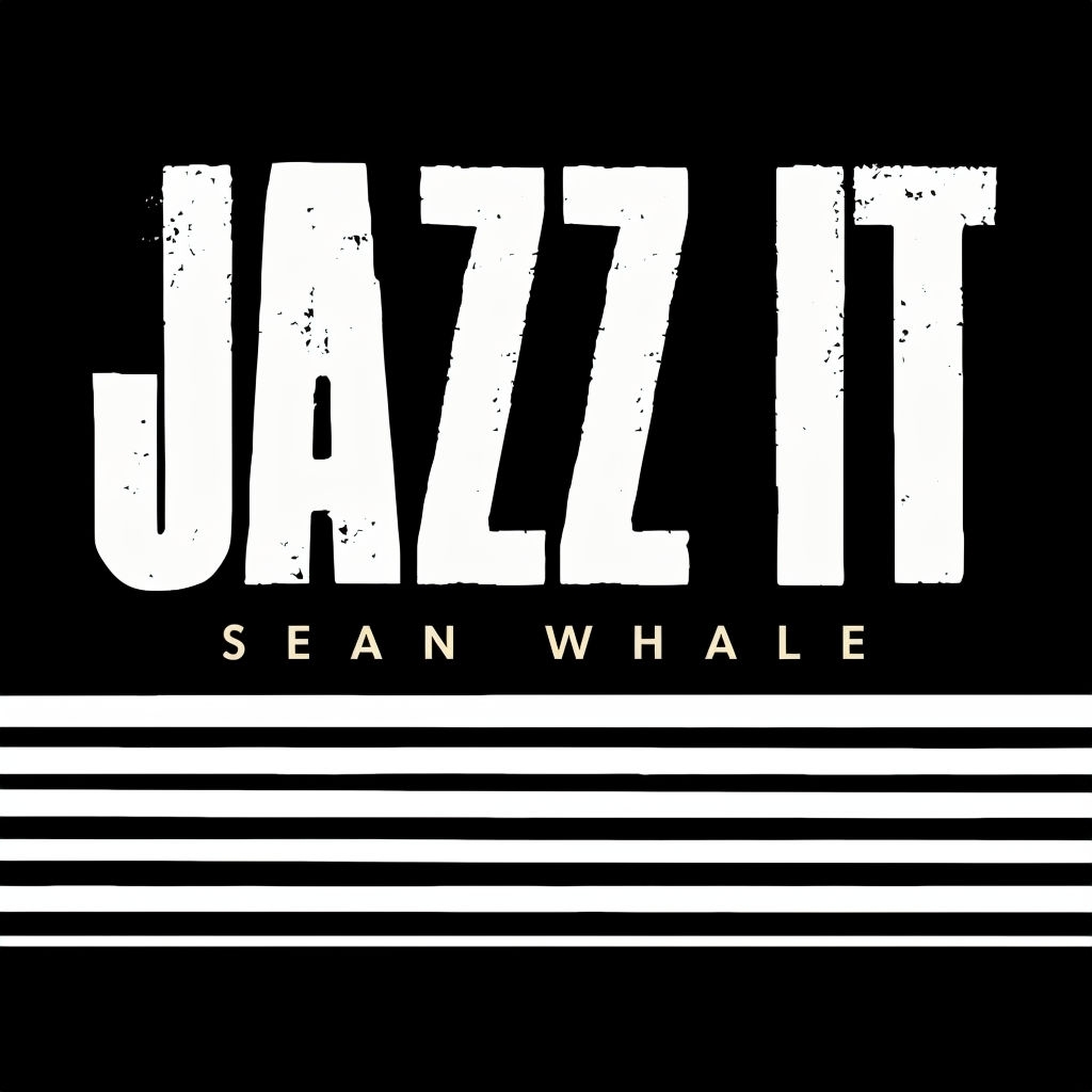 Bold Jazz It Typography with Stripes Spotify Album Cover