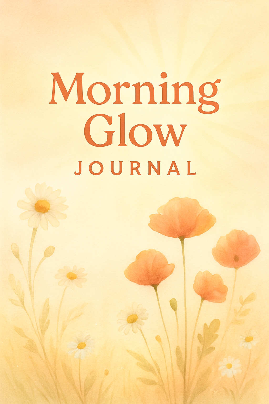 Ethereal Watercolor Morning Glow Journal Cover Design EBook Cover