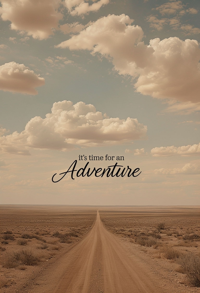 Inspirational Adventure Travel Landscape with Quote Poster