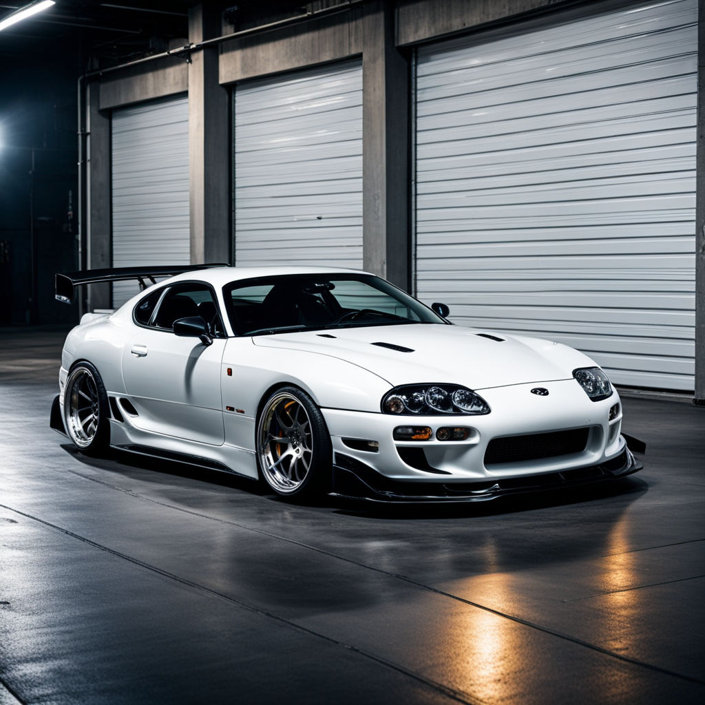 A sleek white Toyota Supra MK4 by Mhd Misbah - Playground