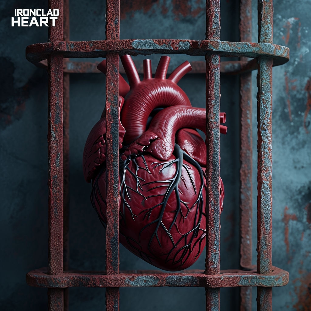 Ironclad Heart Captivity and Resilience Visual Art Spotify Album Cover