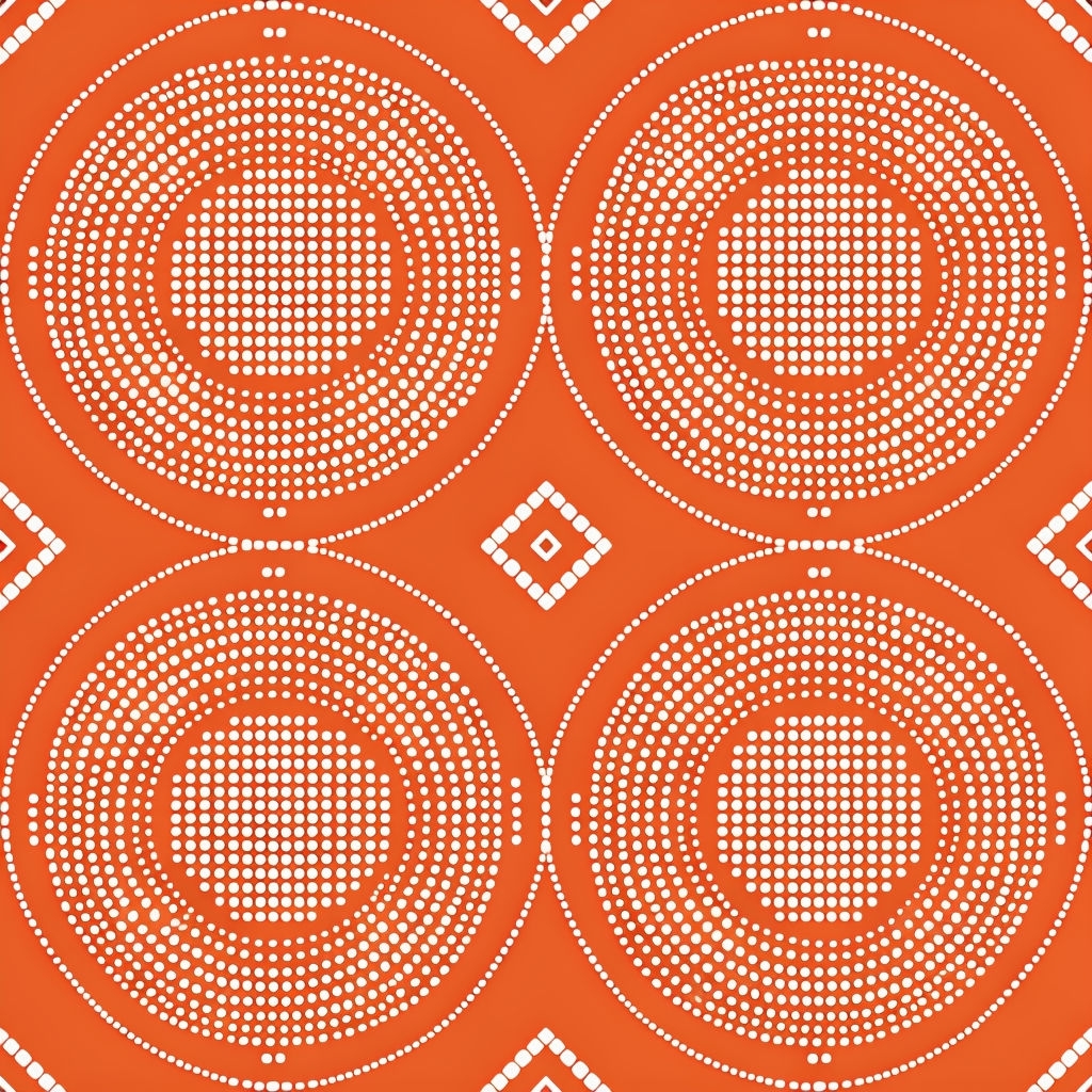 Vibrant Concentric Circles Geometric Pattern Design Sticker