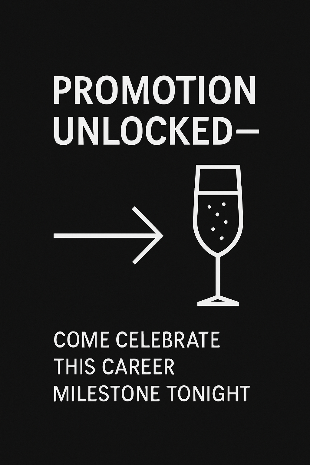 Minimalist Promotion Celebration Graphic Design Card