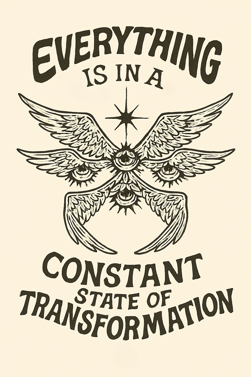Motivational Transformation Design with All-Seeing Eyes T-Shirt