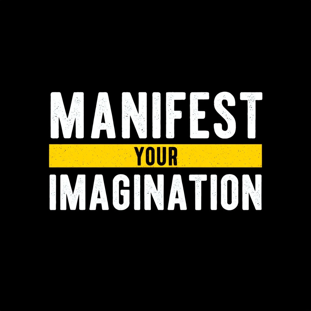 Manifest Your Imagination Motivational T-Shirt