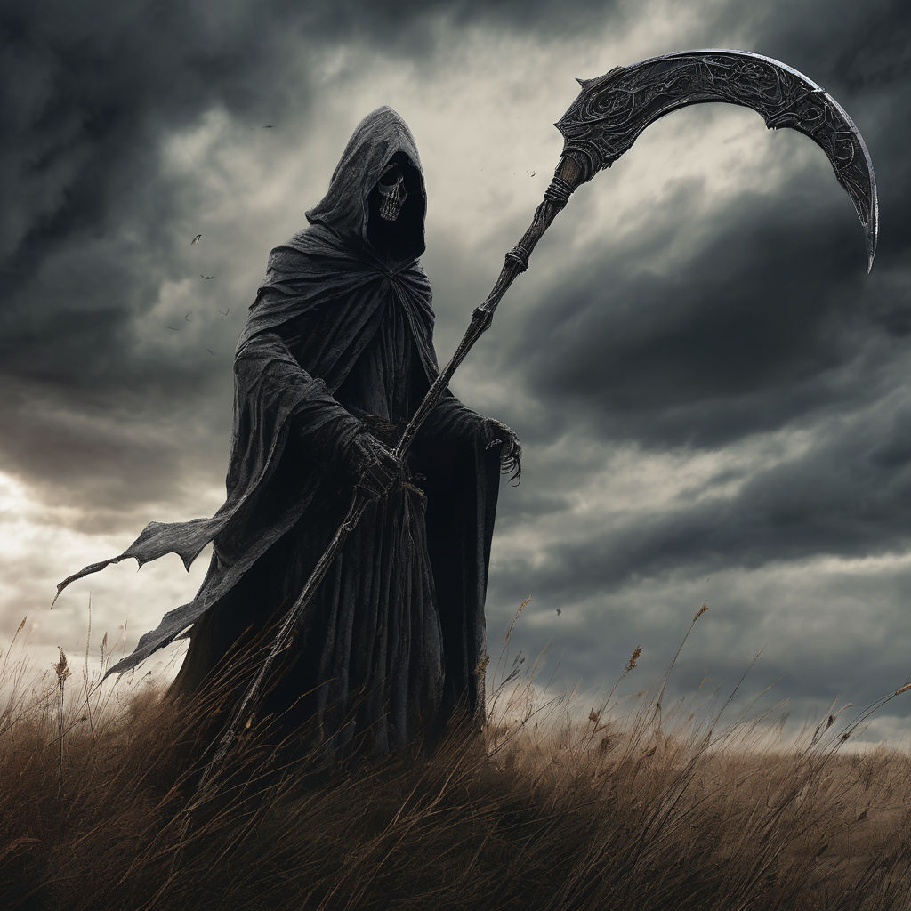 Death with scythe and hood as nazgul by Vladimir Laptev - Playground