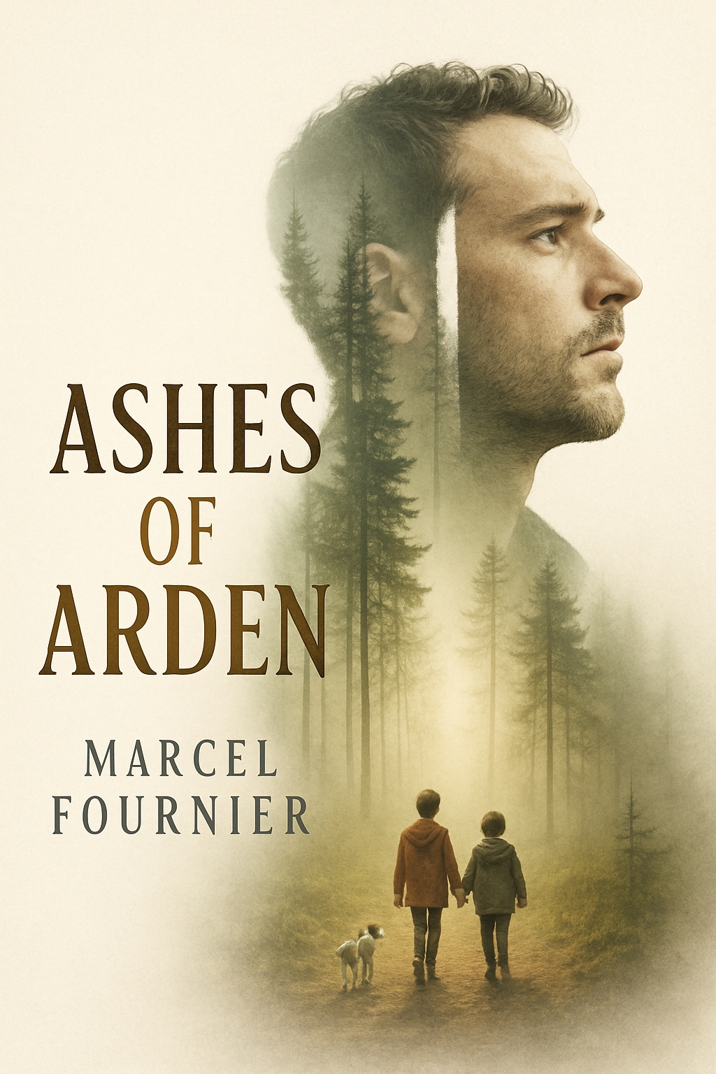 Surreal Portrait and Forest Scene for Ashes of Arden EBook Cover