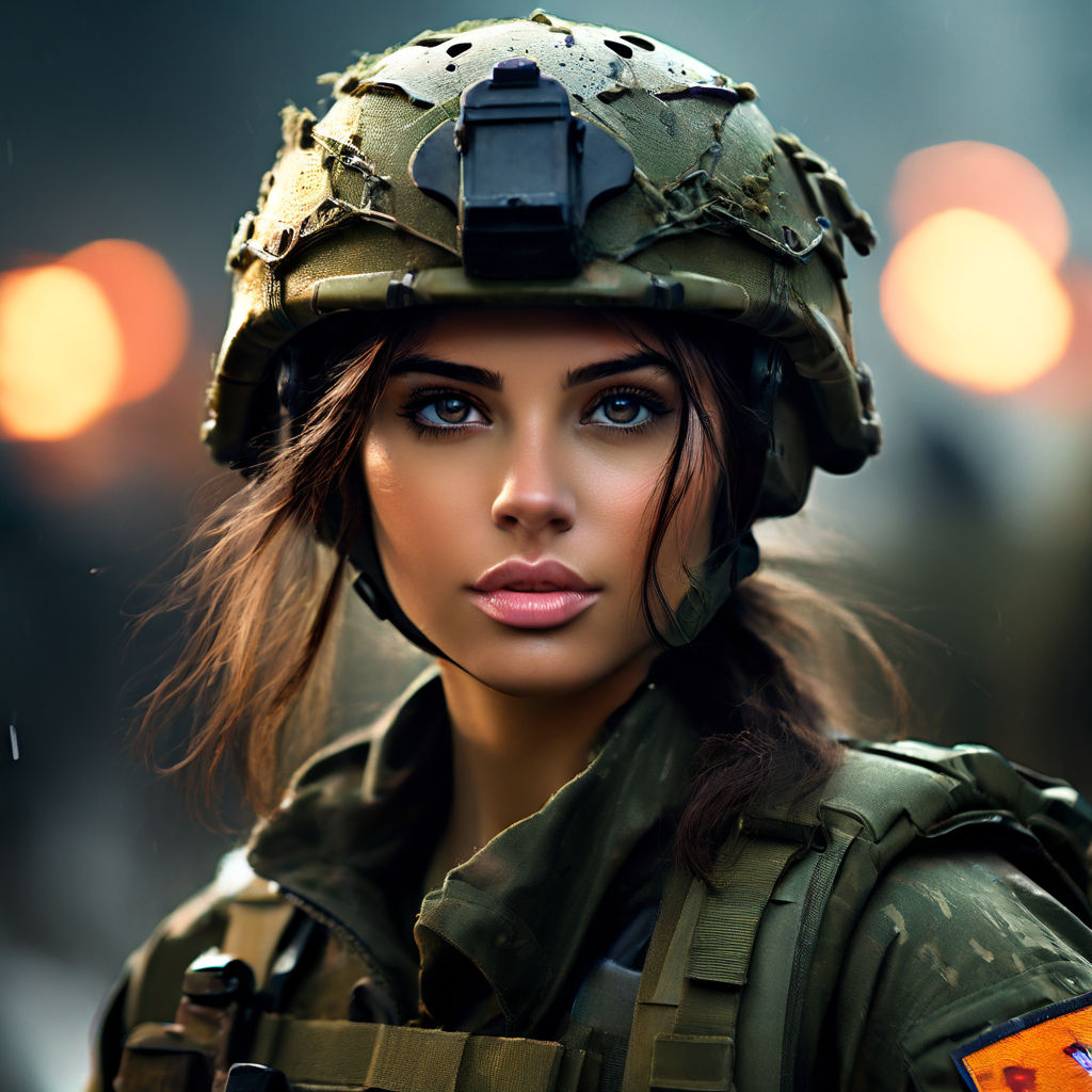 female Future soldier beauty - Playground