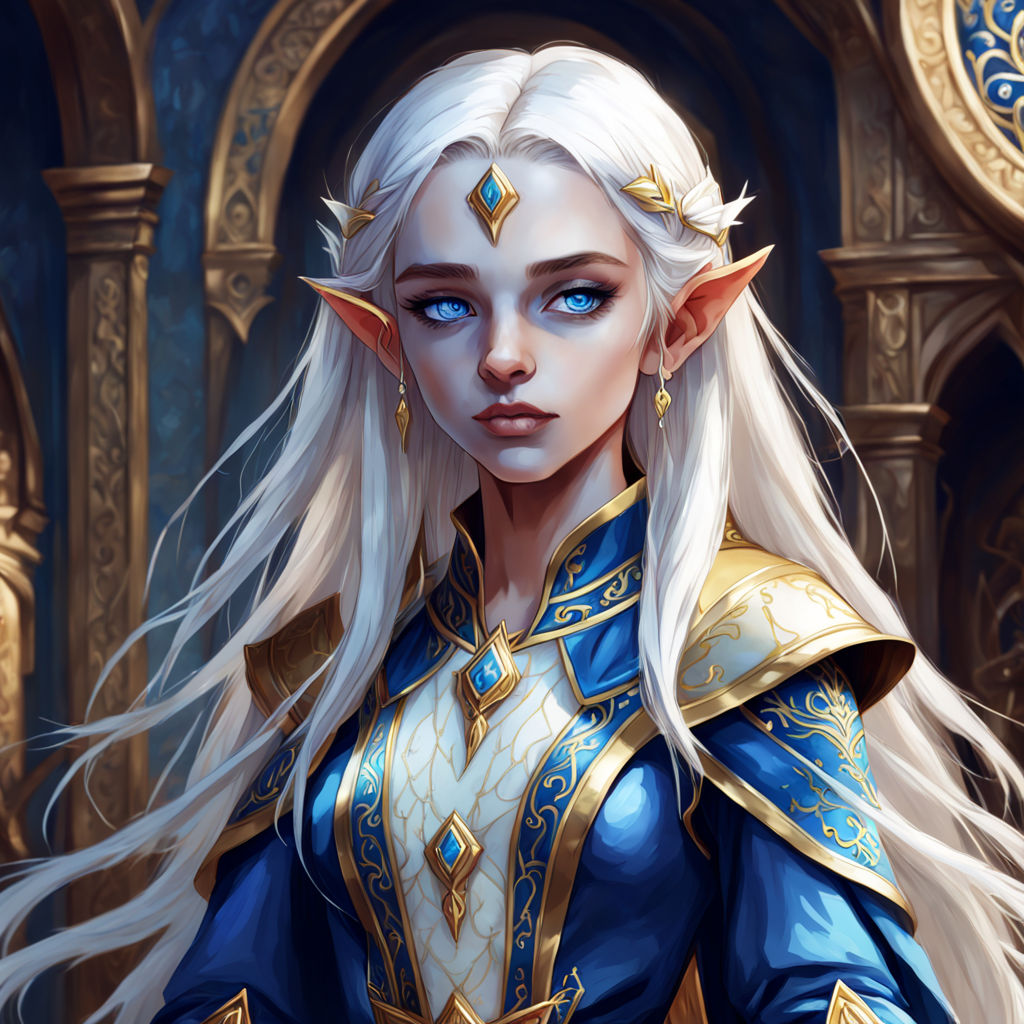 Very young female noble high elf by Anita Munekata - Playground