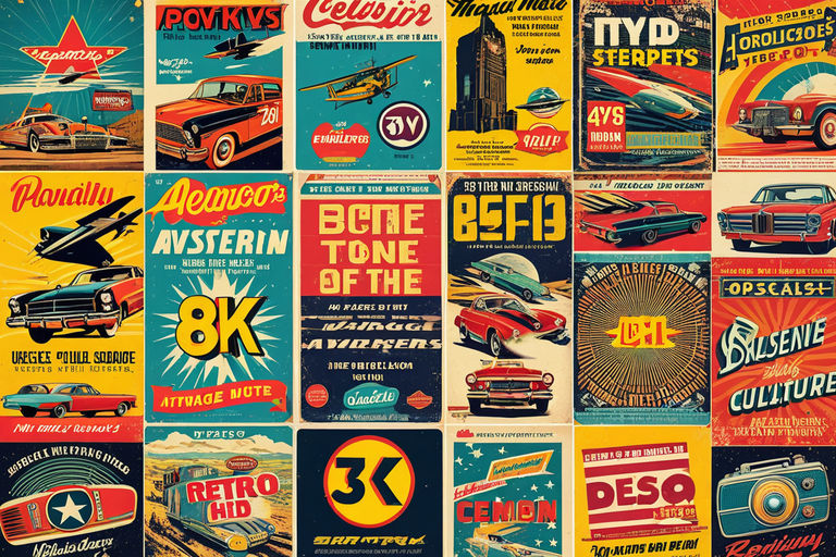 Retro Pop Culture Designs