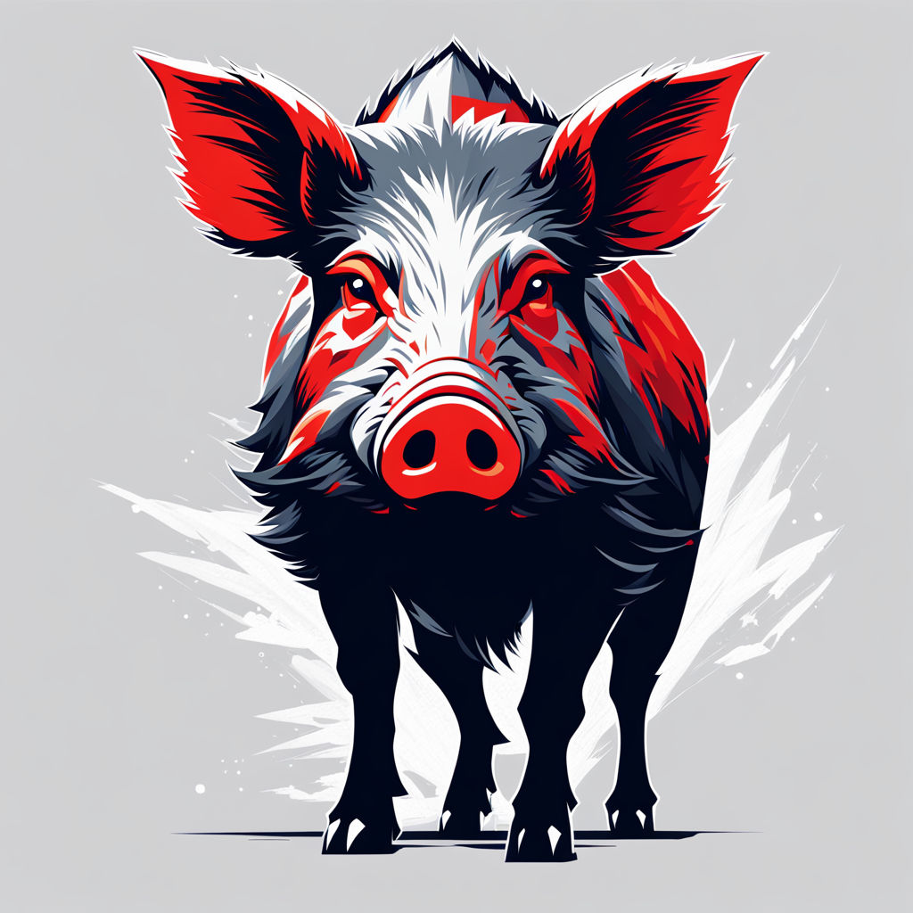 A wild boar as a corporation logo by God Palace South Borneo - Playground