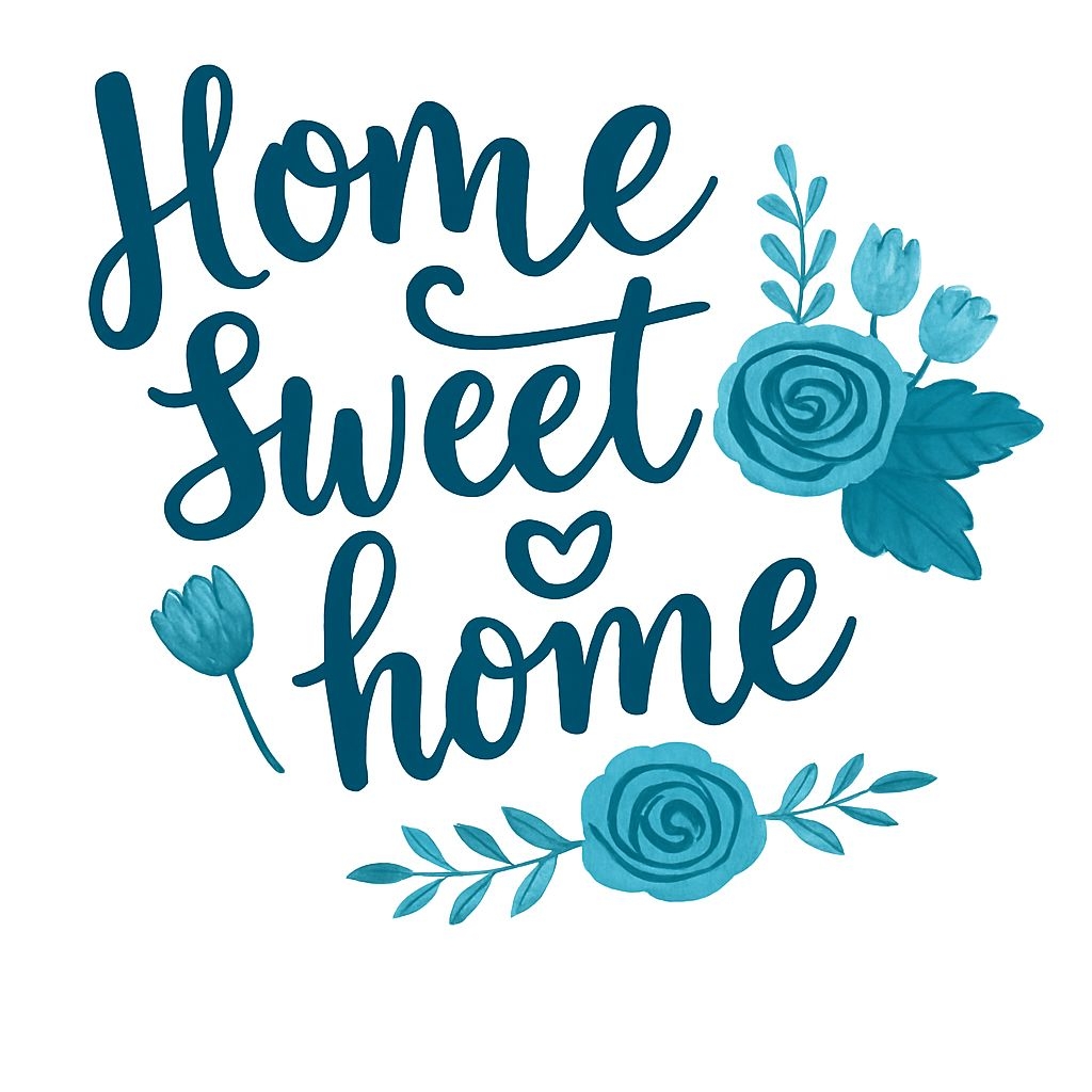 Elegant Home Sweet Home Floral Design for Modern Mug