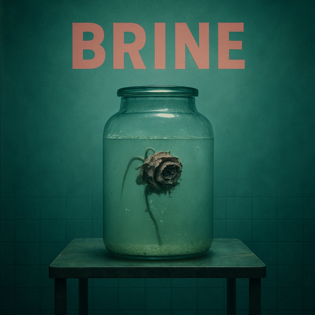 Eerie Surreal Brine Jar with Withered Rose Album Cover