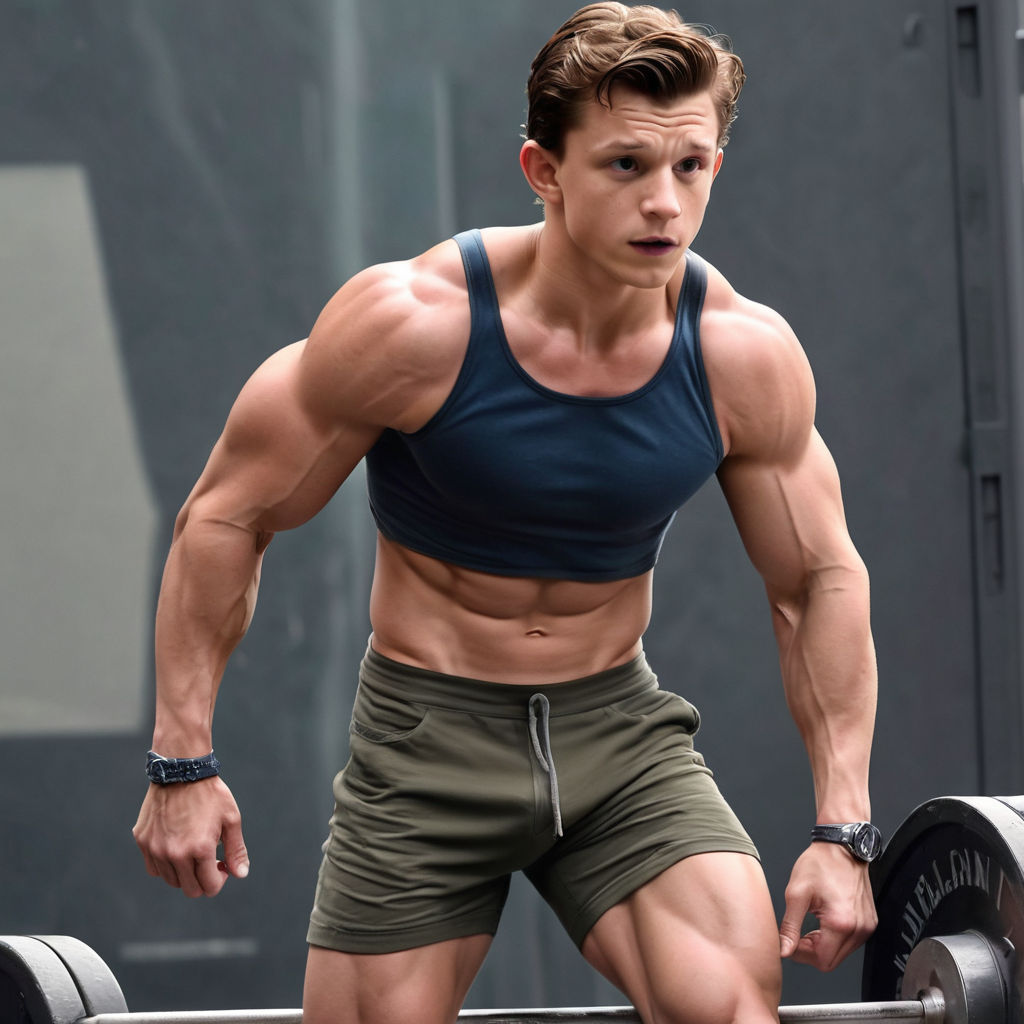 Muscular Tom Holland by Juan Mendez - Playground