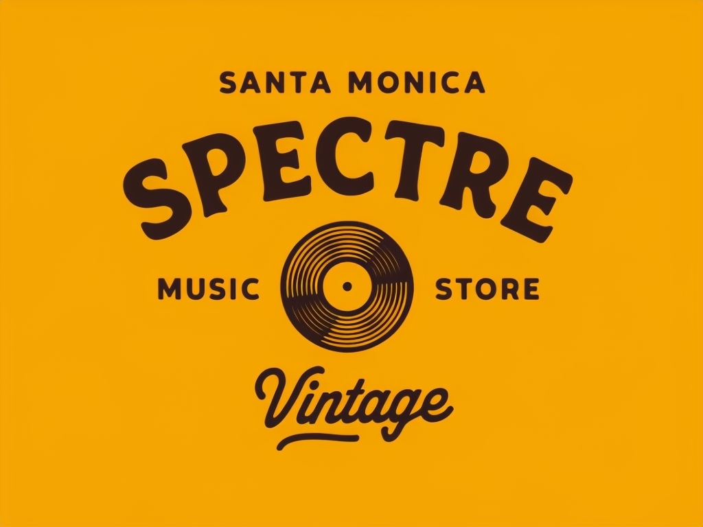 Vintage Santa Monica Spectre Music Store Logo T-Shirt