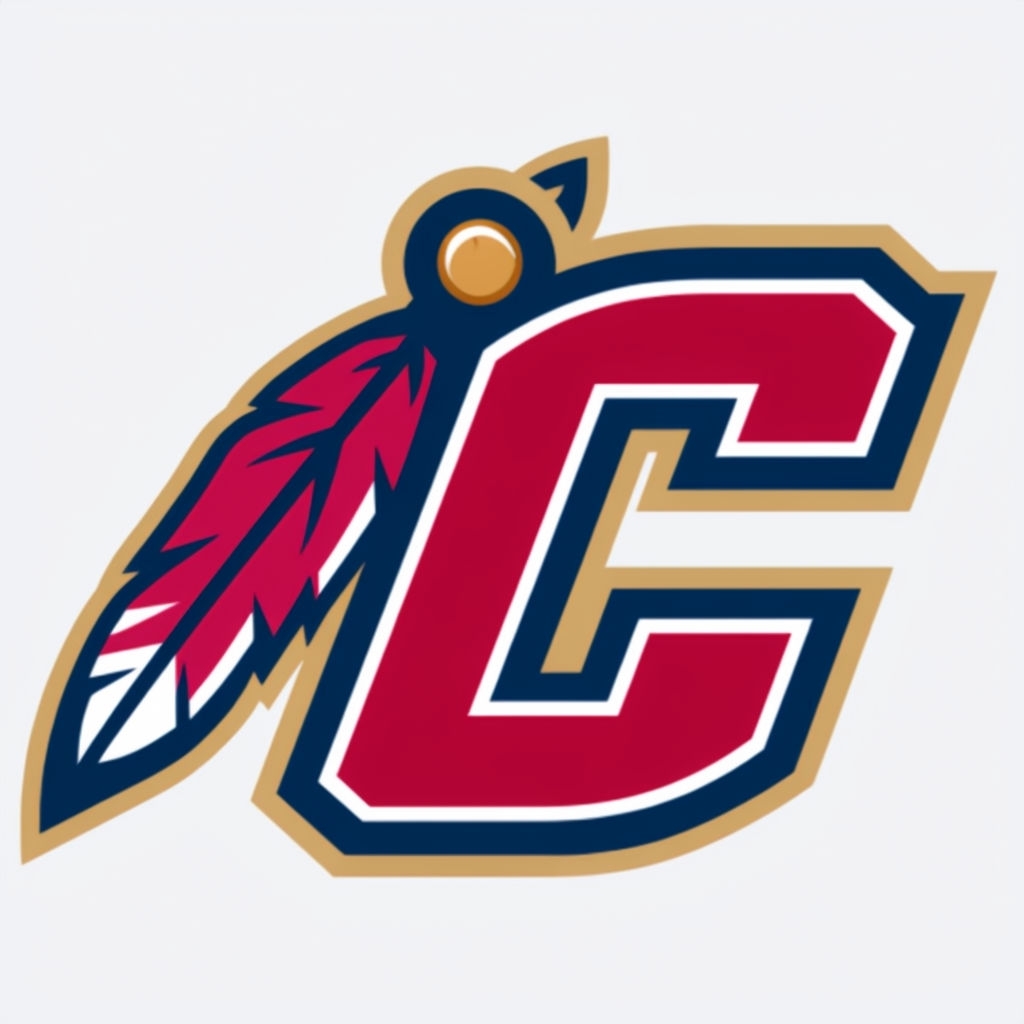 Bold Cardinal Red 'C' Logo with Vibrant Feather Accent Hat