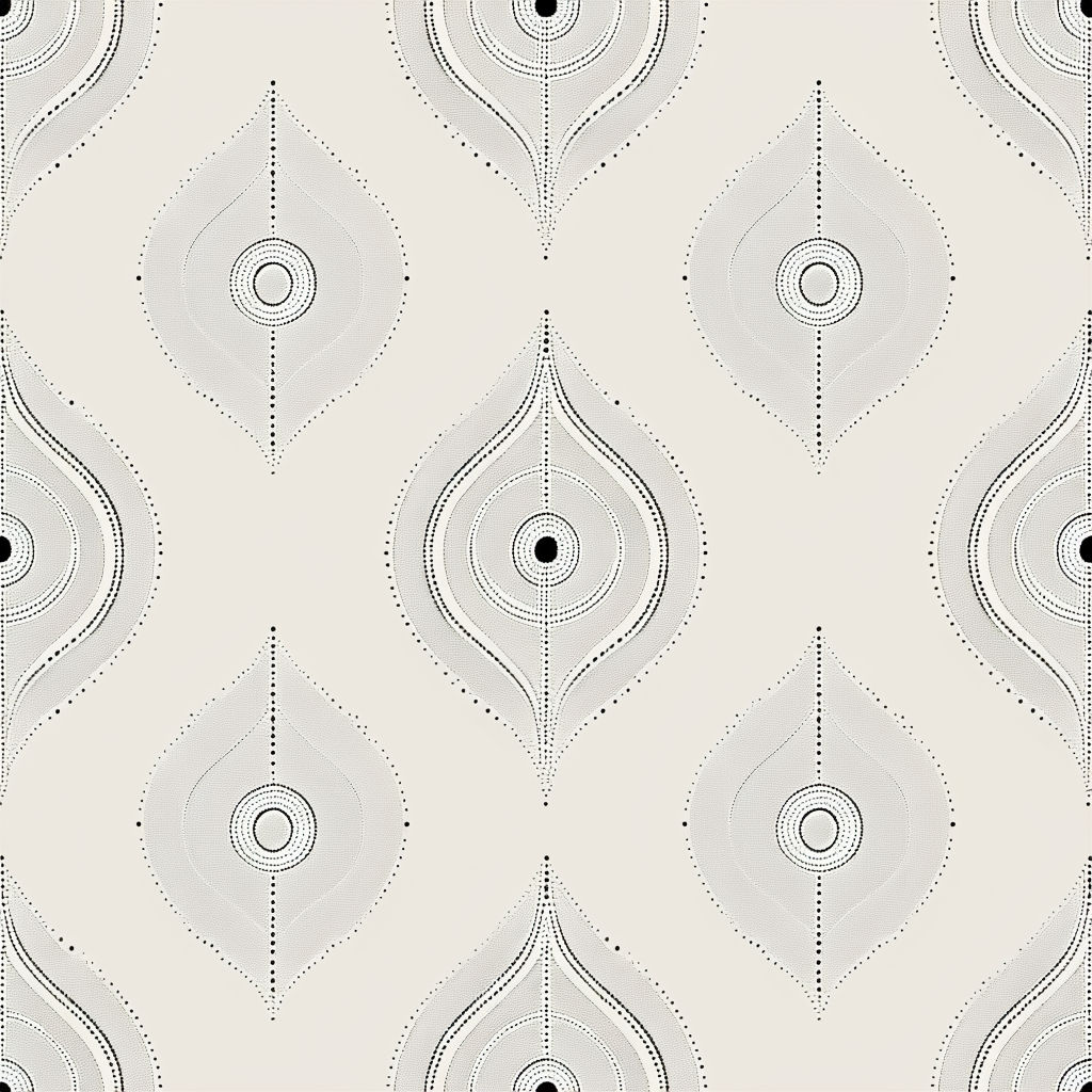 Subtle Geometric Teardrop Pattern for Modern Minimalist Seamless Pattern