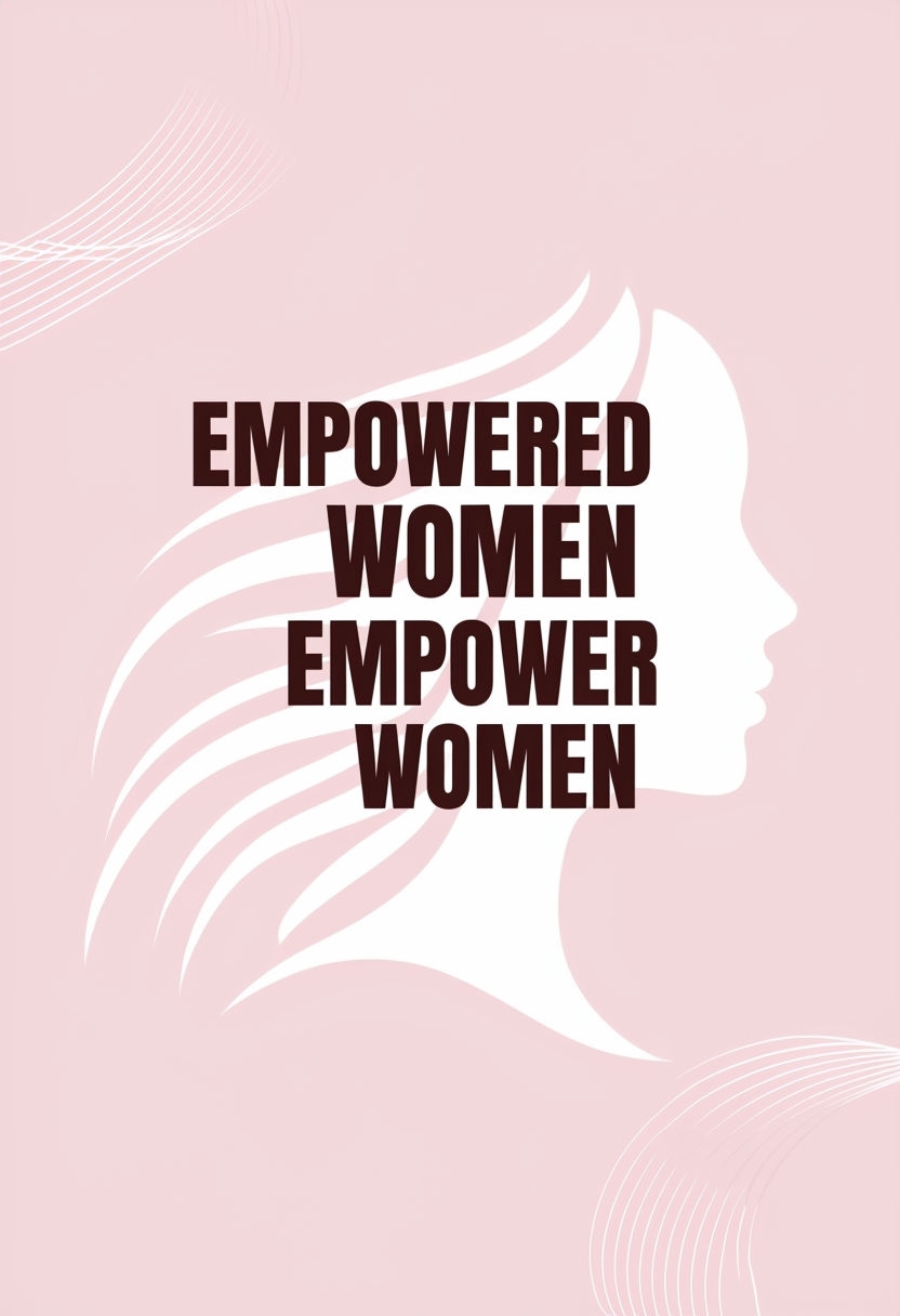 Empowered Women Motivational Quote Graphic Design Poster