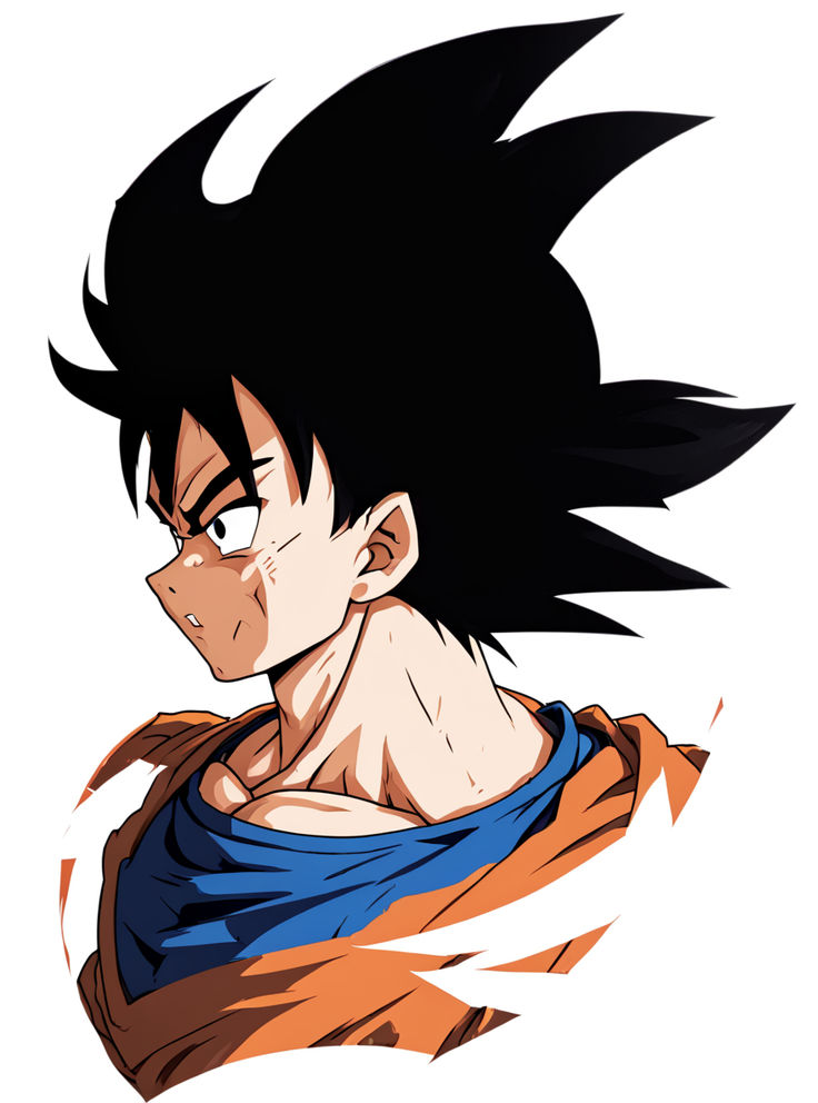 Image of goku sideways inside a circle by WM Atacado - Playground