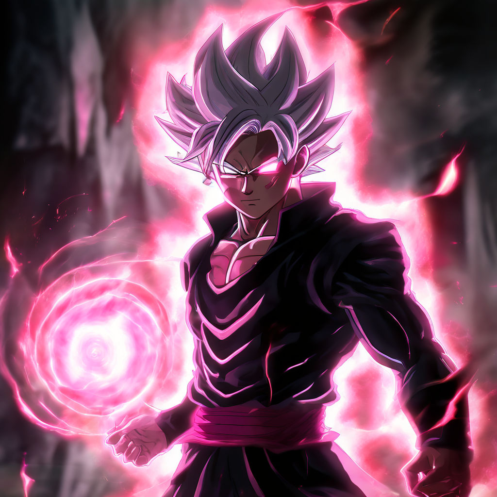 Goku Black fusing with Rosé by XKing_Dark - Playground