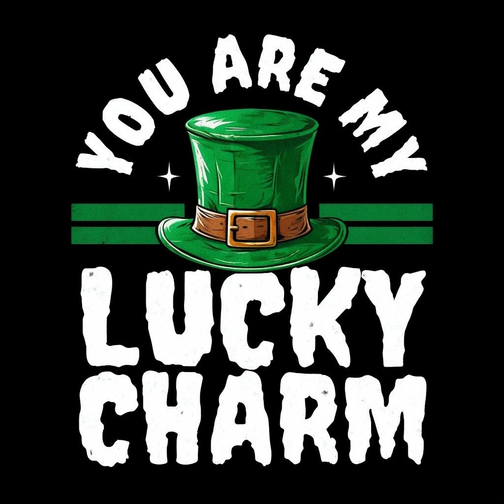 Festive St. Patrick's Day Lucky Charm Leprechaun Hat T-Shirt