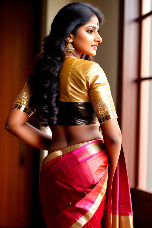 4k beautiful Kerala girl in saree and leather jacket by SHADOW GAMER ...