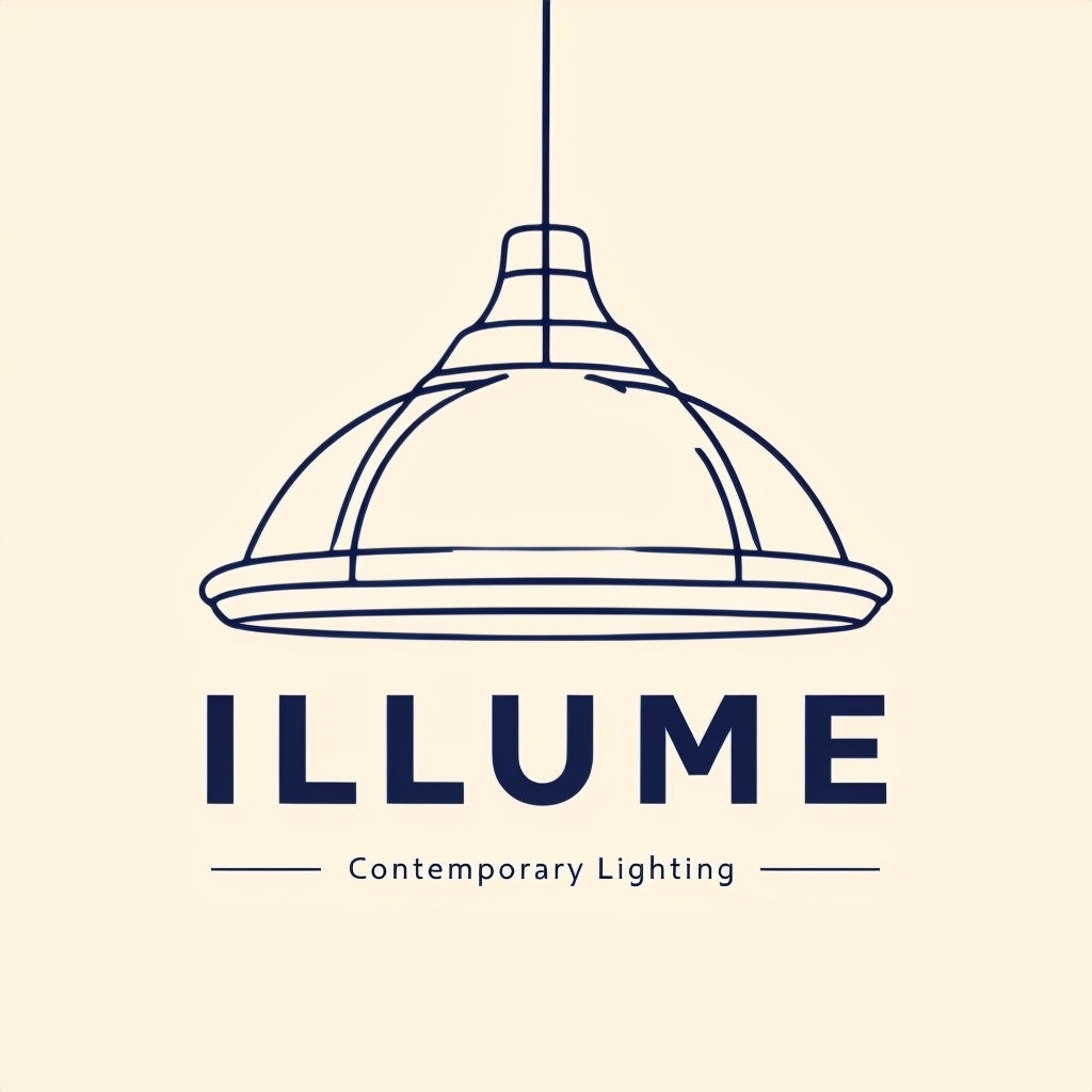 Minimalist Deep Navy Pendant Light Logo for Contemporary Brand Logo