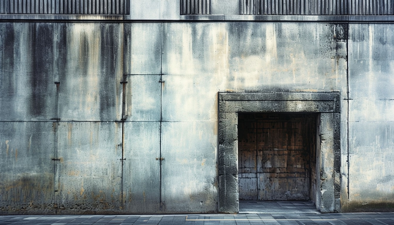 Gritty Urban Concrete Wall Photography for Virtual Backgrounds