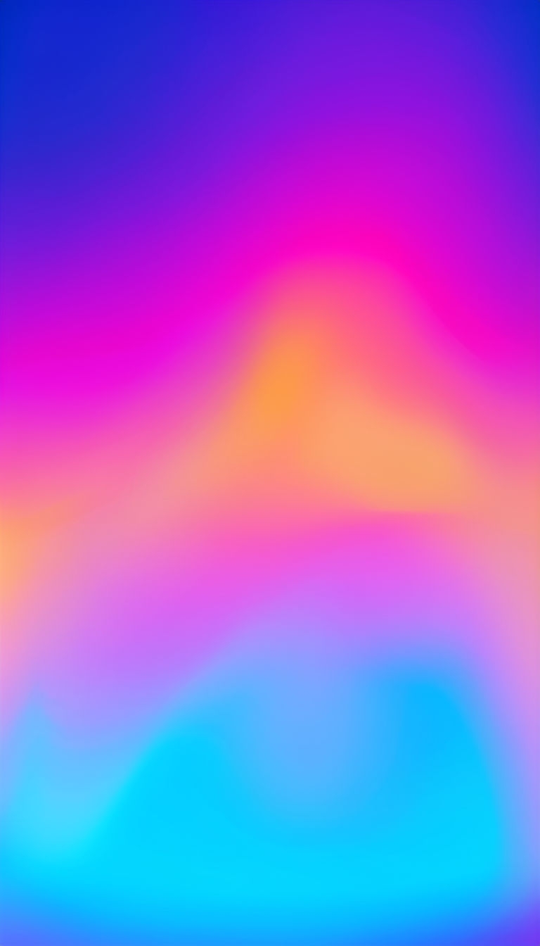 Vibrant Gradient Abstract Digital Art with Dreamy Effect Mobile Wallpaper